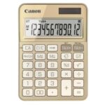 """Calculator birou Canon KS-125KB-GD, Gold, 12 digits, 29 keys, dual power, M+, M-,RM/CM, Tax+, Tax-"""