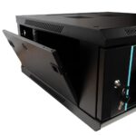 CABINET 19″ SPACER 4U 600x600mm, fixare pe perete, Flatpack (dezasamblat), Black, usa sticla cu blocare, panouri detasabile, otel 1.5mm, sarcina maxima 60Kg - Image 4