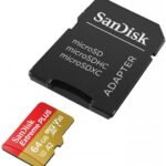 Card de Memorie MicroSDXC SanDisk, 64GB, UHS-I, Class 10, 80MB/s + Adaptor