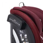 Scaun auto I-size U-Grow Goldfix Plus, isofix, 76-150 cm (9-36 kg), boxa bluetooth, rosu - Image 9