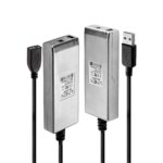 Lindy 200m Fibre Optic USB 2.0 Extender, latime de banda suportata 480Mbps, distanta maxima 200m, gri - Image 3