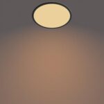 Plafoniera LED Philips Superslim CL550, 3 trepte de intensitate, 18W ,1500 lm, lumina calda (2700K), IP44, 30cm, Negru - Image 3