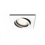 Spot LED incastrat Philips Hue Milliskin, Bluetooth, GU10, 5W (50W) ,350lm, lumina alba (2200-6500K), IP20, 9cm, Alb