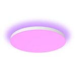 Plafoniera LED Philips Hue Datura XL, Bluetooth, 67W, 5390 lm, lumina alba si color (2000-6500K), IP20, Ø574x63mm, Alb