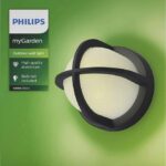 Aplica pentru exterior Philips Astilbe, 1xE27, max 42W, IP44, 178x175mm ,Negru