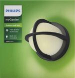 Aplica pentru exterior Philips Astilbe, 1xE27, max 42W, IP44, 178x175mm ,Negru