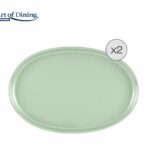 SET 2 PLATOURI CERAMICA 30x20 CM, YVONNE, ART OF DINING BY HEINNER