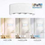 Aplica LED Vivalux ARUBA, 8W, 600 lm, lumina alba(3000K-4000K-6400K), 24°, IP65, 220x80x45mm, 40000h, aluminiu, -25÷+40°C, Alb/Gri - Image 3