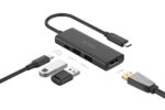Hub USB A4TECH DST-40C USB-C, 4 porturi, HDMI, Gri - Image 2