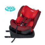 Scaun auto rotativ 360 gr cu Isofix, Rosu, U-Grow