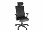 Scaun gaming Genesis ASTAT 700 G2, material textil, reglabil pe inaltime, greutate maxima suportata 120 kg, inaltime scaun reglabil 44.5- 51.5 cm, tesatura Mesh PureFlow™ Plus, tetiera si cotiere ajustabile 3D, negru - Image 5