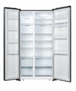 Side by Side HEINNER HSBS-520NFBKWDF+, No Frost, 519 L, Clasa F, Dozator apa, Negru - Image 2