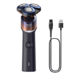 Aparat de ras PHILIPS Seria 5000 X5012/00, barbierit umed/uscat, tehnologie SkinProtect, capete flexibile 360, 50 de min, lame ComfortCut, Crom/Portocaliu - Image 2