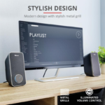 Boxe Stereo Trust Arys 2.0 Speaker Set, 28W, negru - Image 5