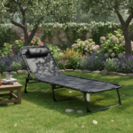 HEINNER SEZLONG REGLABIL 189*58*30CM, Black - Image 4