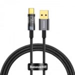 Cablu alimentare si date Baseus Superior SUPERVOOC, Fast Charging Data Cable pt. smartphone, USB la USB Type-C, 65W, 1m, negru