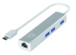 LevelOne USB-0504 Gigabit USB-C Network Adapter with USB Hub, 110 x 23.5 x 16.5 mm - Image 2