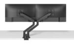 Brat dublu pentru monitor Neomounts, tip full motion, pentru display-uri cu diagonale 17"-32", sistem de prindere VESA 75x75~100x100mm, greutate maxima suportata 9 kg per ecran, tilt +45°, -45°, swivel +90°, -90°, rotate +180°, -180°, reglabil pe inaltime 21,5-49,5 cm, ajustarea latimii 11.4 cm - Image 4
