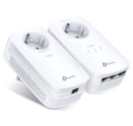 TP-Link Kit Gigabit Powerline Passthrough cu 3 Porturi AV1300, TL- PA8033P KIT, Standarde si Protocoale:  HomePlug AV1.1, HomePlug AV2.0,IEEE 1901,IEEE 802.3,IEEE 802.3x, IEEE 802.3u, IEEE 802.3ab, Interfata: 3 x 10/100/1000 RJ45, 1 x priza alimentare, Consum: Max 5.5W, Dimensiuni: 131 x 71x 42 mm - Image 2