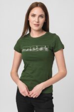TRICOU  LOGOMULTICOLOR FEMEI  BOTTLE GREEN-L - Image 4