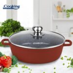 CRATITA ALUMINIU TURNAT+CAPAC 28x7.5 CM, 4.1 L, CALABRIA, COOKING BY HEINNER - Image 4