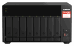 NAS QNAP 873A 8-Bay, CPU AMD Ryzen V1000 series V1500B 4C/8T 2.2GHz, RAM 8GB (1x 8GB) DDR4 (2 x SODIMM slots, max. 64GB, suport optional ECC RAM), 8x 2.5/3.5 SATA 6Gbps, 2x M.2 2280 NVMe PCIe Gen3 x1 HDD (neincluse), LAN: 2 x 2.5GbE (optional port 10GbE prin placa PCIe),