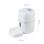 Hranitoare inteligenta de mancare PNI MyPet PT033PF pentru animale de casa, WiFi, 3 litri, programabil din aplicatia dedicata Tuya Smart, integrare in scenarii si automatizari smart cu alte produse compatibile Tuya, Dimensiuni: 205 x 205 x 430 mm, Greutate: 2.200 g, Volum: 3l, Alimentare: DC 5V 1A - Image 4