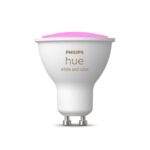 Bec LED RGB inteligent Philips Hue Spot, Bluetooth, GU10, 5W, 350 lm ,lumina alba si color (2000-6500K)