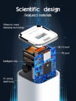 Incarcator retea Serioux 30W Quick Charge, Intrare AC100-240V~ 50/60Hz 0.7A Max, PD Ieșire: 5V-3A, 9V-3A, 12V-2.5A, 15V 2A, 20V=1.5A (30W), QC Ieșire: 5V-3A, 9V-2A, 12V=1.5A (18W), PD+QC=5V=3.6A, Total: 30W Max - Image 9