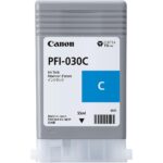 Cartus cerneala Canon PFI-030C, Cyan, capacitate 55ml, pentru Canon imagePROGRAF TA-20, imagePROGRAF TA-30.