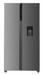 Side by Side HEINNER HSBS-HM439NFINVXWDD, No Frost, 439 L, Clasa D, Dozator apa, Aspect Inox