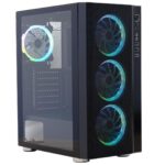 Carcasa SPACER SPCS-GC-RAINBOW, RGB, Mid Tower, Black - Image 12