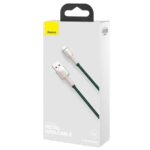 CABLU alimentare si date Baseus Cafule Metal, Fast Charging Data Cable pt. smartphone, USB la Lightning Iphone 2.4A, 2m, verde - Image 3