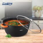 SEMIOALA ALUMINIU+CAPAC 44X19 CM,23L,DARK LINE, COOKING BY HEINNER - Image 4