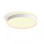 Plafoniera LED Philips Hue Enrave, Bluetooth, 48W, 4750 lm, luminaalba(2200-6500K), IP20, 55.1cm, Alb, Intrerupator cu variator incl us