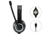 Casti Head-band EQUIP Stereo USB Headset, Wired, Negru - Image 3