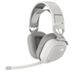 Casti Gaming Head-band Corsair HS80 MAX WIRELESS, Fara Fir, Noise-canceling, Alb