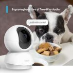 TP-Link Camera Supraveghere Wireless Pan/Tilt TC71, Senzor:1/2.9“, F2.4, 4mm, PAN  340° , Tilt: 70°, IR pana la 9m, Rezolutie: 2K 3MP 2304 x 1296, 15FPS, Compresie video: H.264, Microfon si difuzor incorporate, Port microSD(512gb max), Motion Detection, Person Detection, BabyCry Detection, Rata - Image 2