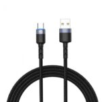 Cablu Tellur USB to Type-C cu LED, 3A, nailon, 1.2m, negru