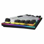 Tastatura mecanica cu fir Hator Gravity TKL conectivitate USB, polling rate 1000Hz, iluminare RGB cu functia de a customiza fiecare tasta individual, tip switch HATOR Aurum Orange Linear rev.2.0, durata de viata switch 70M de clickuri, material taste ABS, profil  OMA, functii aditionale: sistem de - Image 3