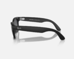Ray-Ban Meta Wayfarer AI Glasses Matte Black/Polar Gradient Graphite (Large) - Image 4