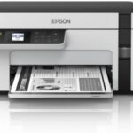 Multifunctional inkjet mono CISS Epson M2120, dimensiune A4 (Printare, Copiere, Scanare), viteza 32ppm alb-negru, rezolutie 1440x720 dpi, alimentare hartie 150 coli, scanner CIS rezolutie 1200x2400 dpi,viteza 12 sec, display 3.7cm, interfata: USB 2.0, wifi, wifi Direct, consumabile: (recipient