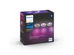 3 Spoturi LED RGB incastrate Philips Hue Centura, Bluetooth, GU10 ,3x5.7W, 1050 lm, lumina alba si color (2000-6500K), IP20, 9cm, Alb - Image 2