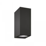 Aplica LED RGB WiZ Up& Down Spots, Wi-Fi,Bluetooth, control vocal,2xGU10, 2x5W, 690 lm, lumina alba si color(2200-6500K), IP20,15x9.2x6.8cm, Metal, Negru