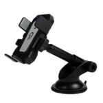 Suport auto SPACER pt. SmartPhone, fixare pe bord sau geam prin ventuza, brat telescopic, sistem auto-lock, rotire 360 grade, negru - Image 2