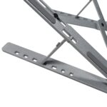Stand Notebook Spacer 15.6″, aluminiu, pliabil si ajustabil, 7 trepte de inaltime, husa de transport, gri - Image 2