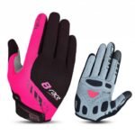 MANUSI PRO B-RACE CU GEL NEGRU/FUXIA, L