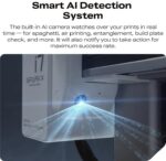 CREALITY SPARKX I7 COMBO FDM 3D PRINTER, Imprimanta 3D, Tehnologie FDM, Volum printare: 260 × 260 × 255 mm, Dimensiuni imprimanta: 470 × 423 × 456 mm, Viteza printare: ≤ 500 mm/s, Acuratete: 100±0.1 mm, Inaltime strat: 0.05-0.3 mm, Direct drive extrusion, Diametru filament compatibil: 1.75mm - Image 2
