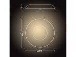 Plafoniera LED Philips Hue Still, Bluetooth, 22.5W (204W), 2500 lm ,lumina alba (2200-6500K), IP20, Metal/Plastic, 39.1cm, Alb, Intrerupatorcu variator inclus - Image 3