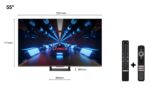 Televizor Smart QLED TCL 55C735 139,7 cm (55") 4K Ultra HD Wi-Fi Negru - Image 3